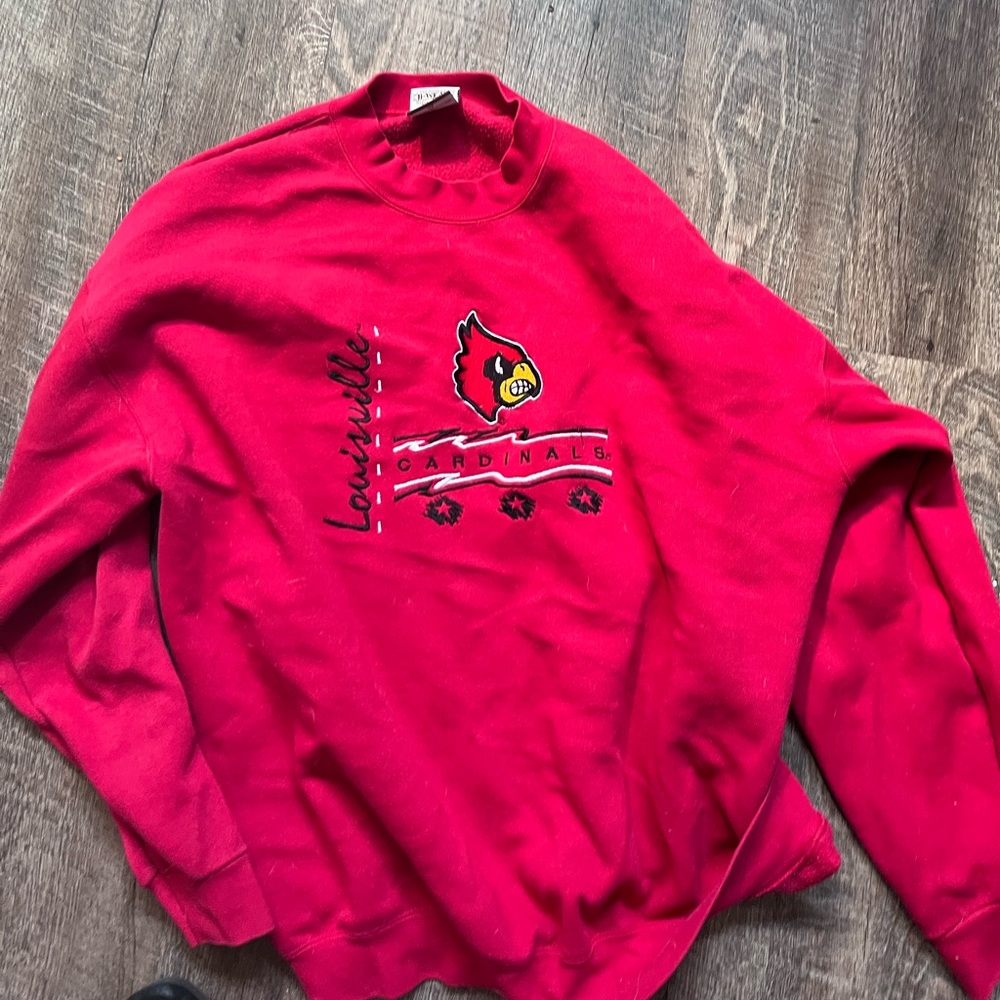 Vintage embroidered Louisville Cardinals sweatshirt